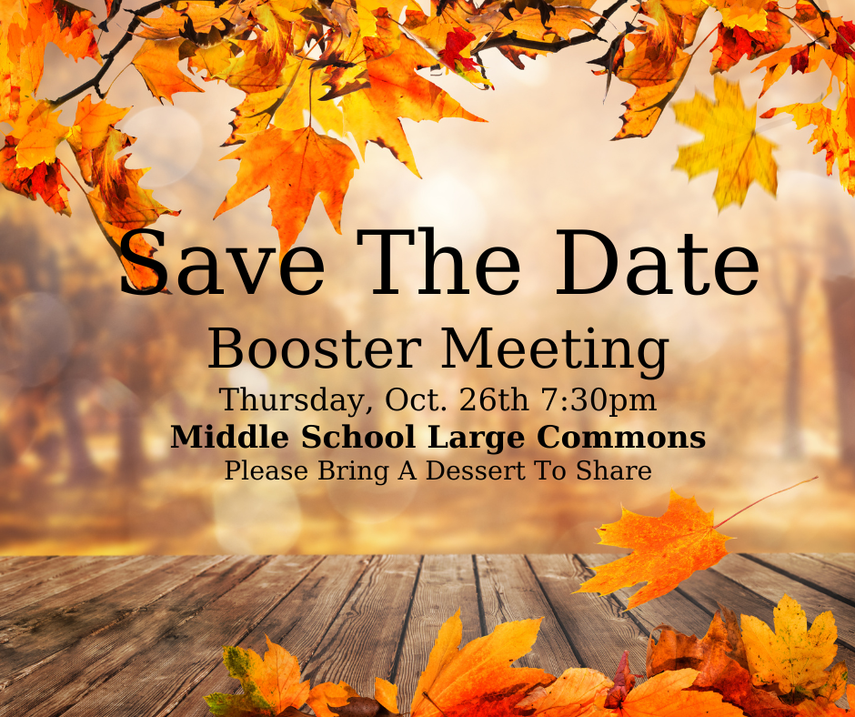 Save The Date Booster Meeting